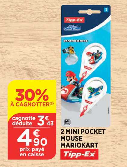 2 mini pocket mouse mariokart tipp ex