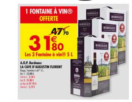 a.o.c. bordeaux la cave d'augustin florent