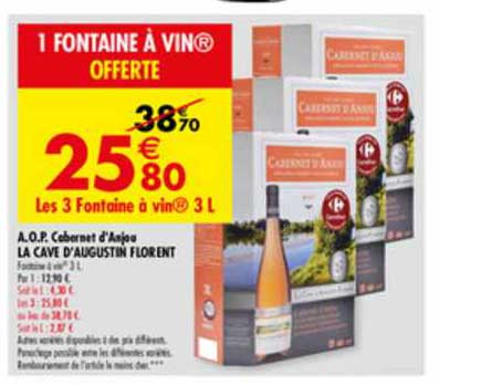 a.o.p. cabernet d'anjou la cave d'augustin florent