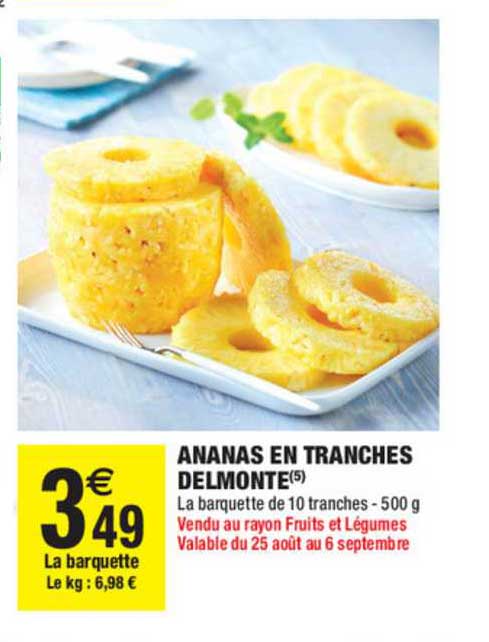 Ananas En Tranches Delmonte