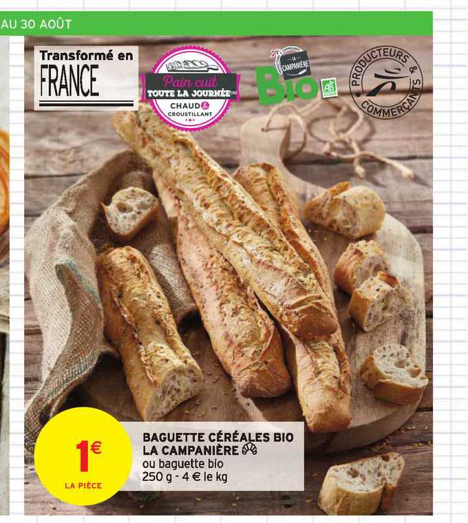 baguette céréales bio la campanière