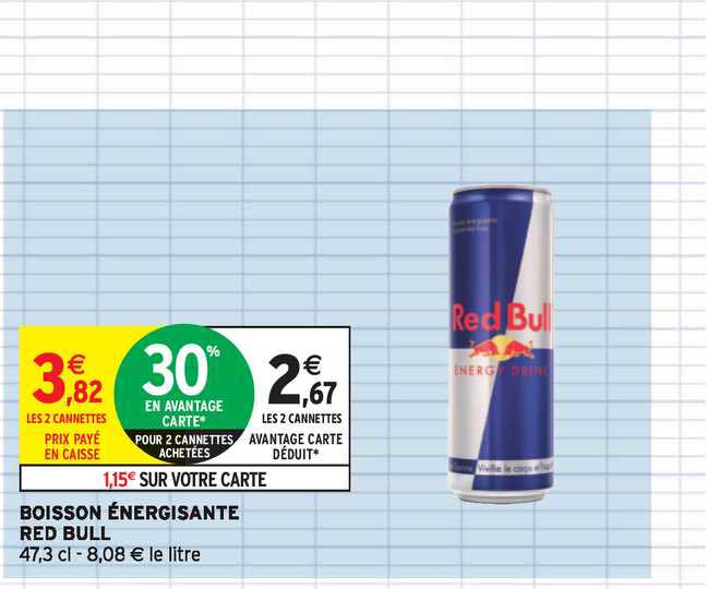 boisson énergisante red bull