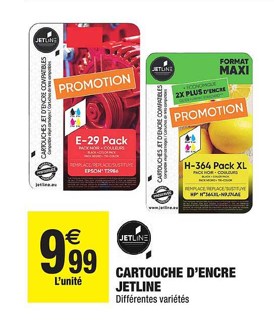 cartouche d'encre jetline