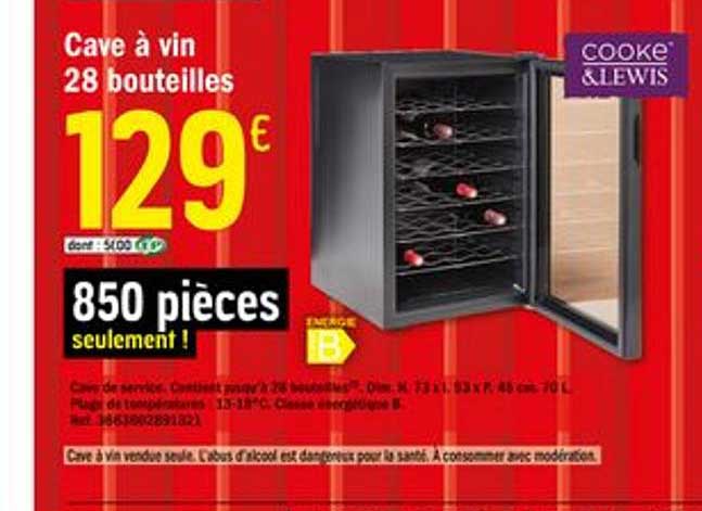 Cave à Vin 28 Bouteilles Cooke & Lewis