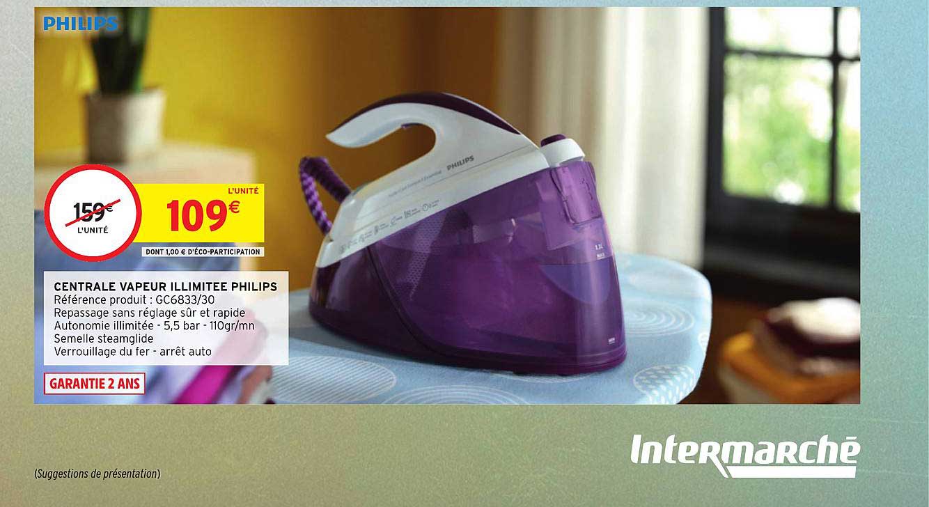 centrale vapeur illimitée philips