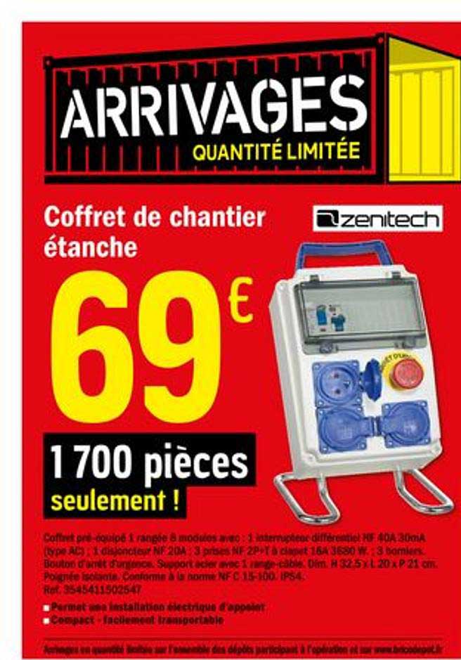 coffret de chantier étanche zentech