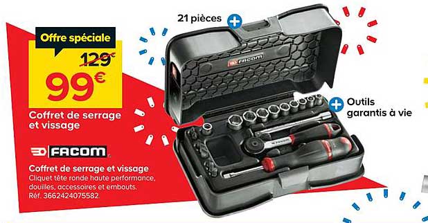 coffret de serrage et vissage facom