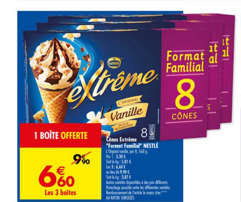 cônes extrême format familial nestlé