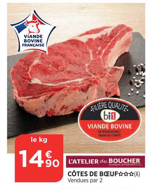 côtes de bœuf l'atelier du boucher viande bovine filière qualité