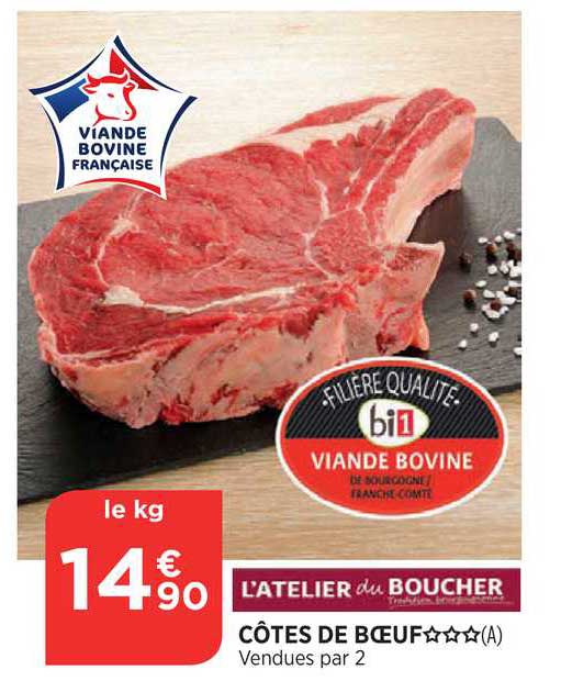 Côtes De Bœuf L'atelier Du Boucher Viande Bovine Filière Qualité