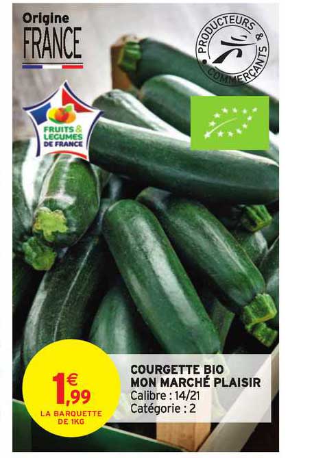 courgette bio mon marché plaisir