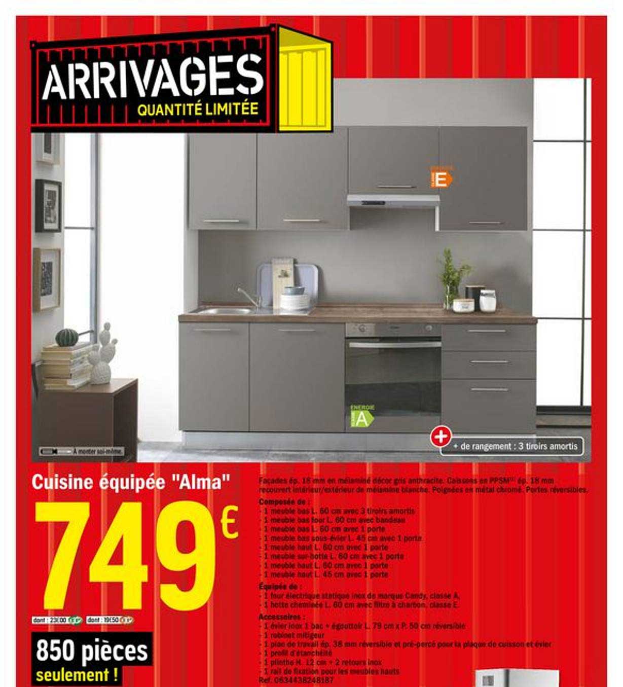 cuisine équipée alma