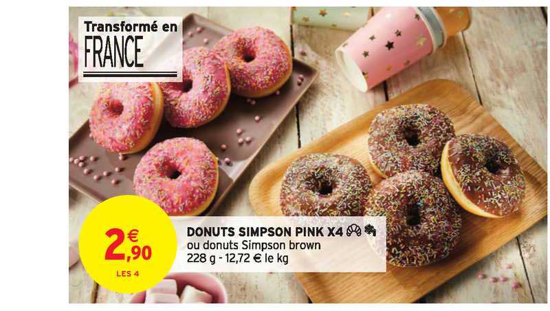 donuts simpson pink x4