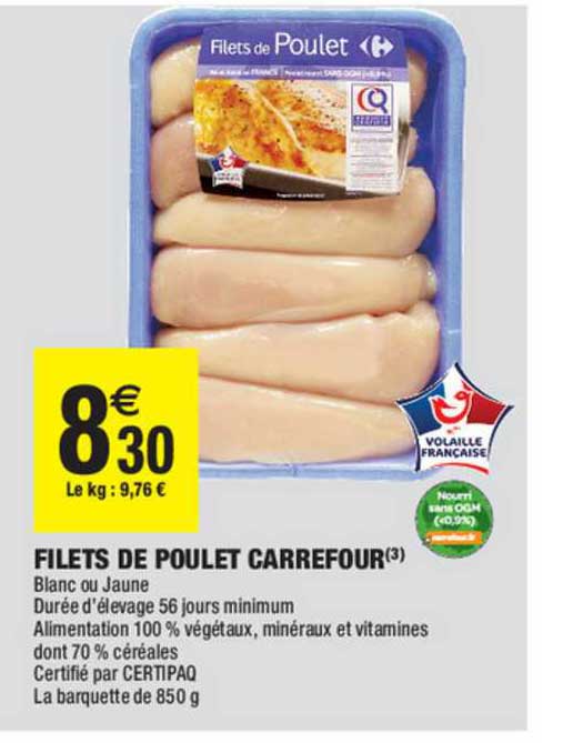 Filets De Poulet Carrefour