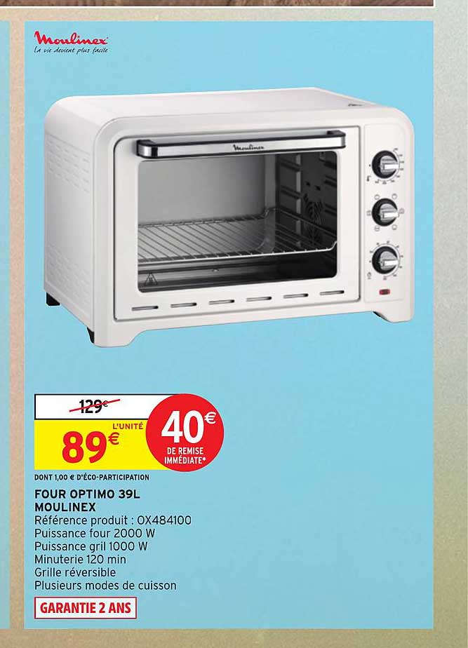 four optimo 39l moulinex