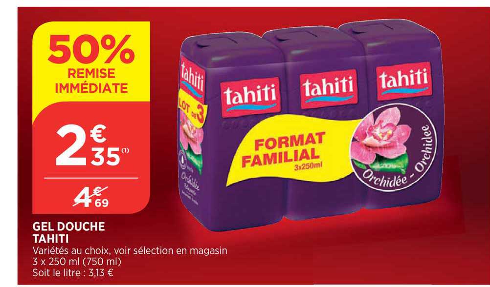 Gel Douche Tahiti 50% De Remise Immédiate