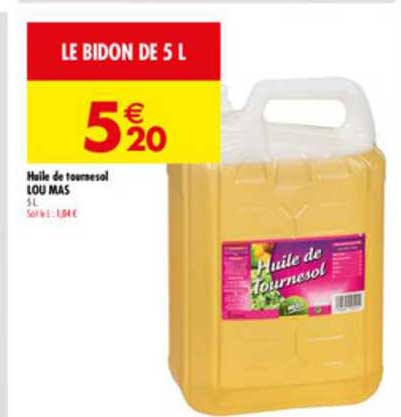 huile de tournesol lou mas