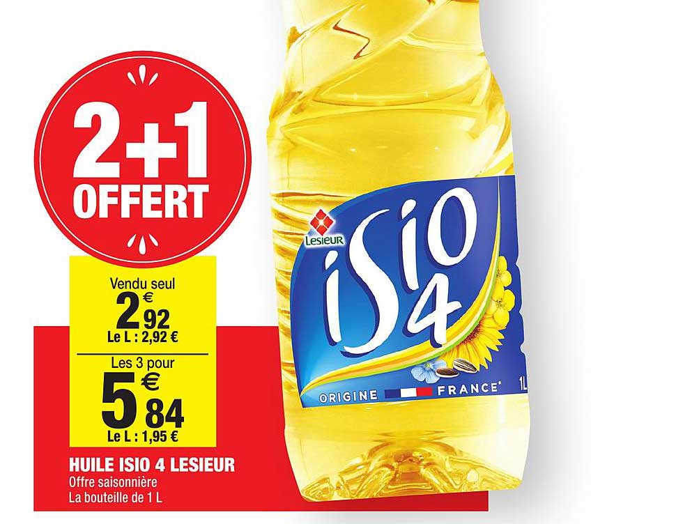 huile isio 4 lesieur 2+1 offert