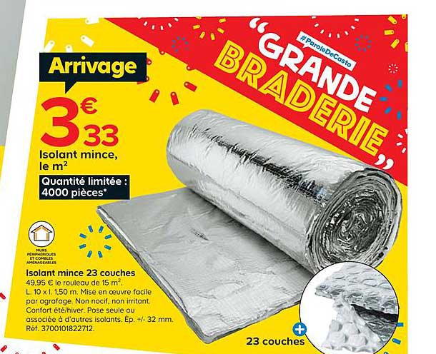 isolant mince 23 couches