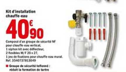 kit d installation chauffe eau