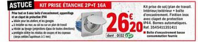 kit étanche 2p+t 16a
