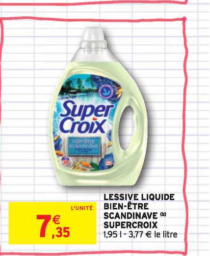 lessive liquide bien être scandinave super croix