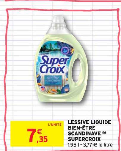 lessive liquide bien être scandinave supercroix