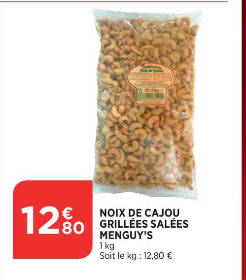 Noix De Cajou Grillées Salées Menguy's