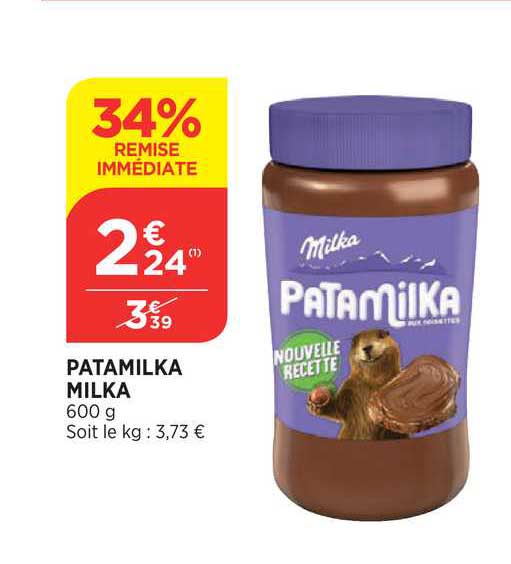 Patamilka Milka 34% De Remise Immédiate