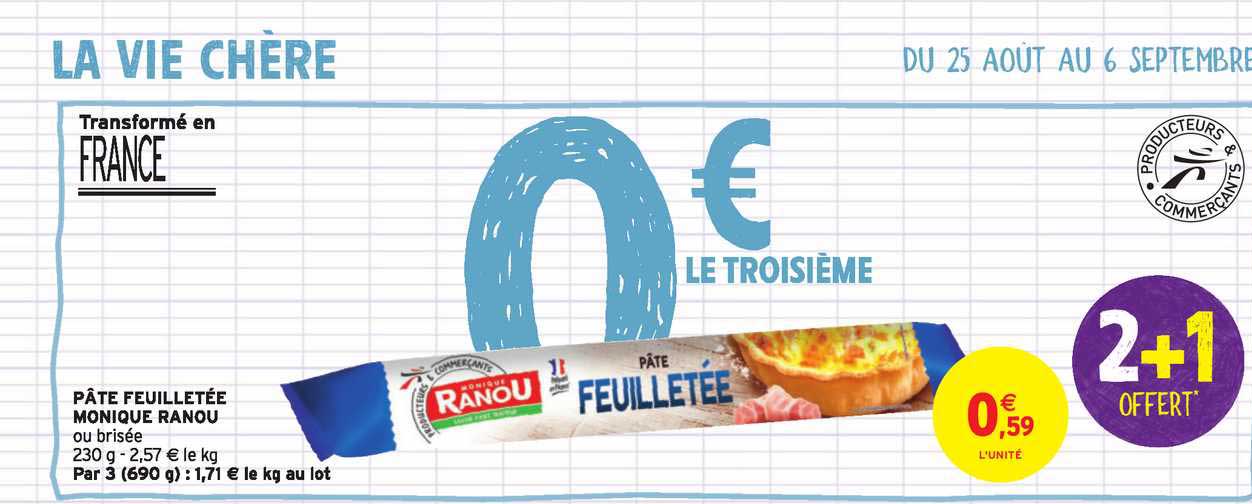 pâte feuilletée monique ranou