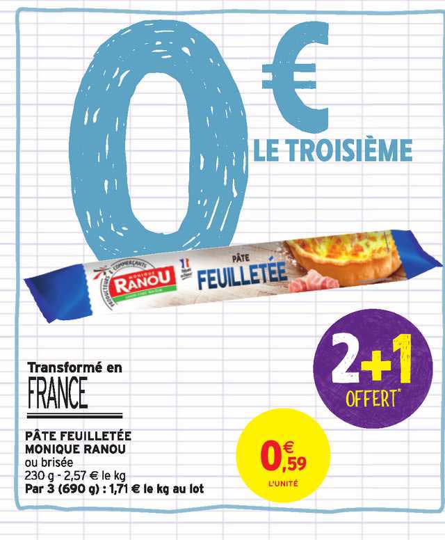 pâte feuilletée monique ranou