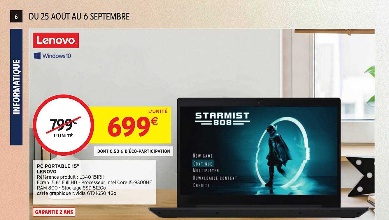 Pc Portable 15'' Lenovo