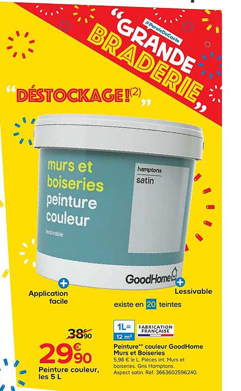 peinture couleur goodhome murs et boiseries