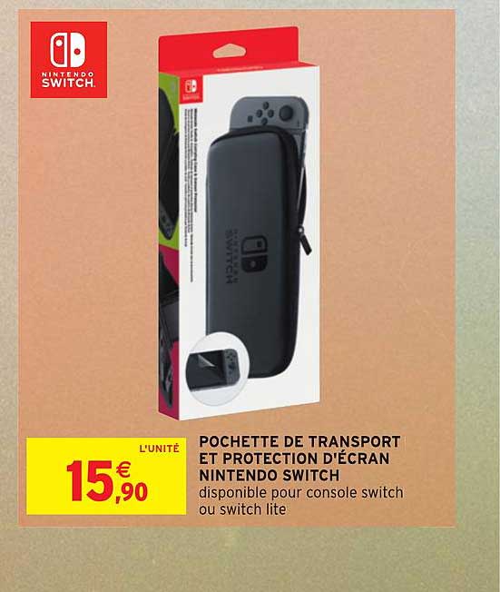 pochette de transport et protection d'écran nintendo switch