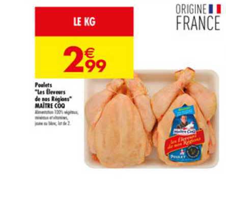 Poulets Les éleveurs De Nos Régions Maître Coq