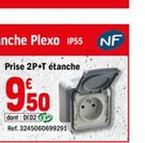 prise 2p+t étanche plexo