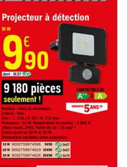 projecteur à détection