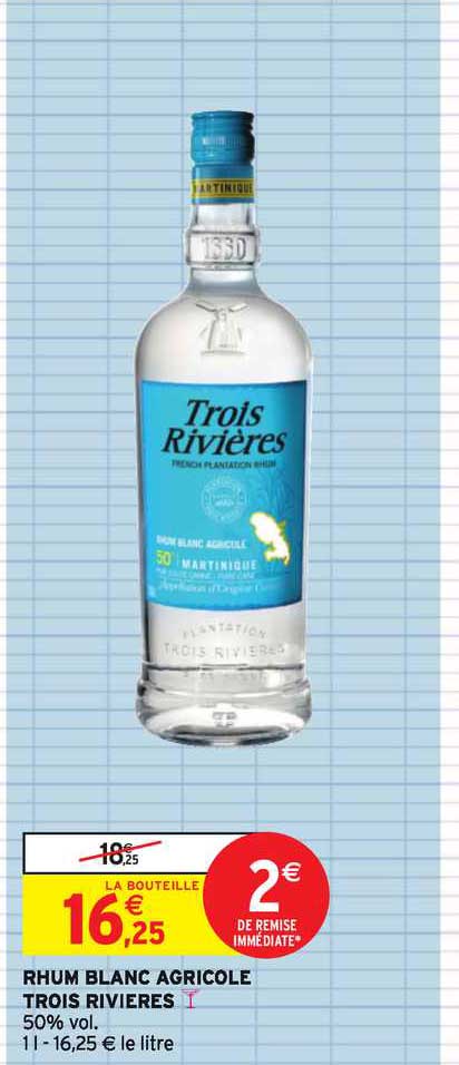 rhum blanc agricole trois rivières
