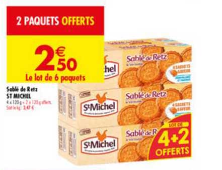 sablé de retz st michel 6+2 offerts