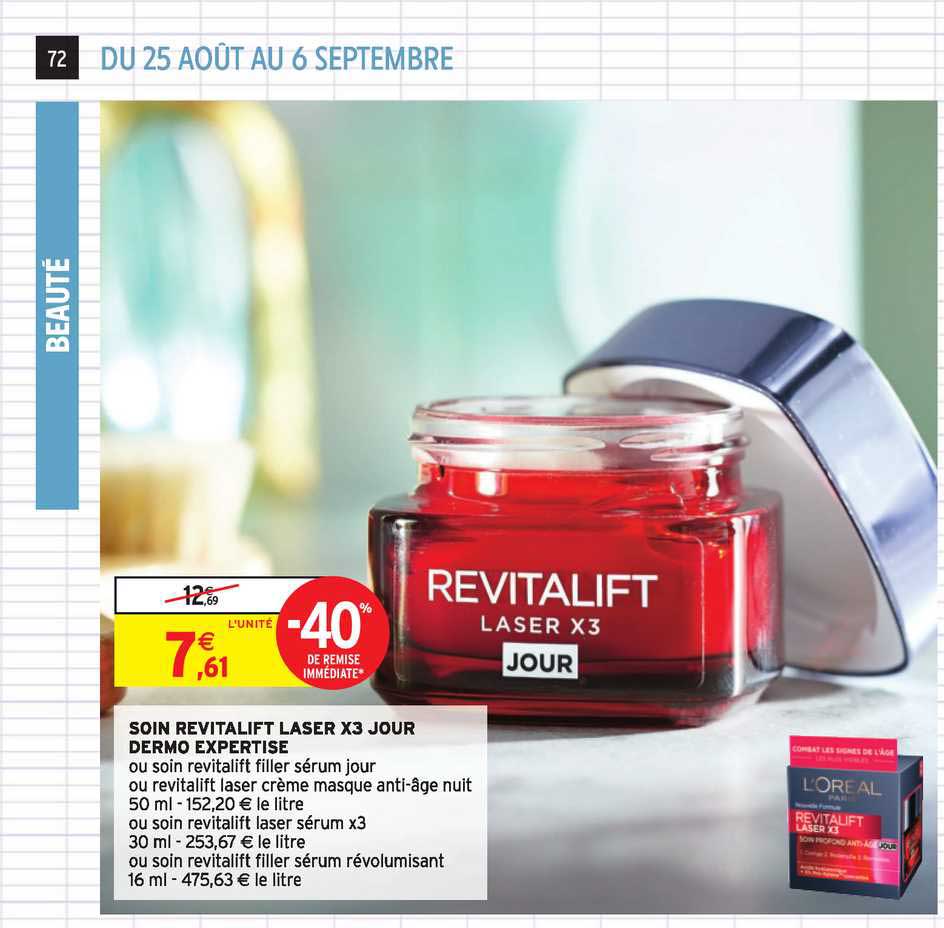 soin jour revitalift laser x3 dermo expertise