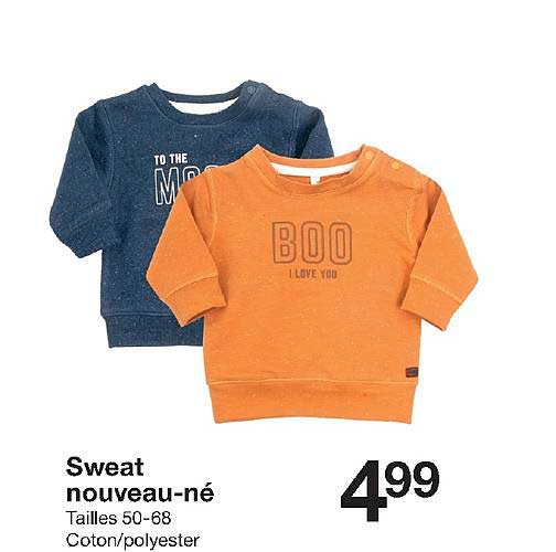 sweat nouveau né