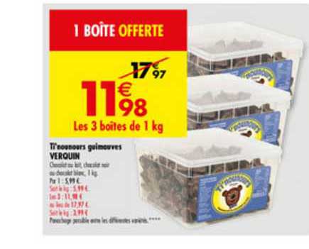 Ti'nounours Guimauves Verquin