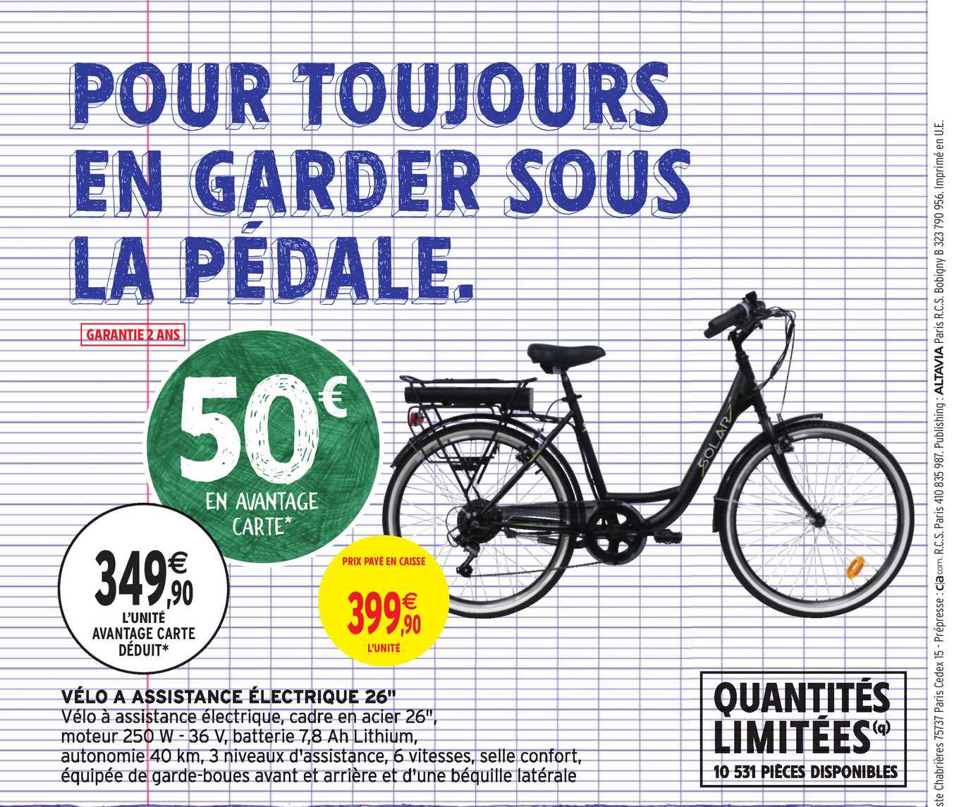 vélo à assistance électrique 26"