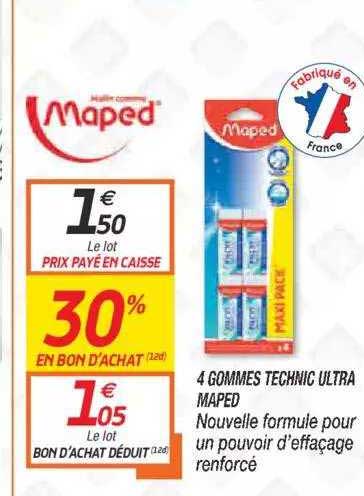 4 Gommes Technic Ultra Maped