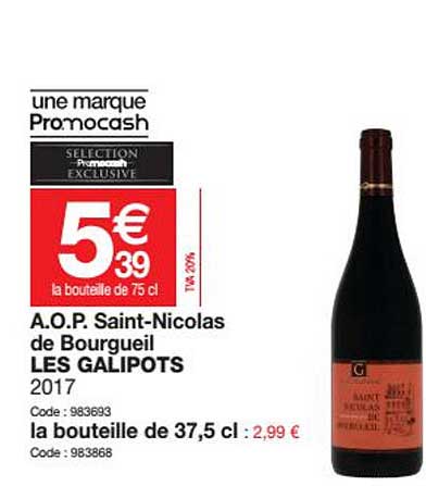 a.o.p. saint-nicolas de bourgueil les galipots