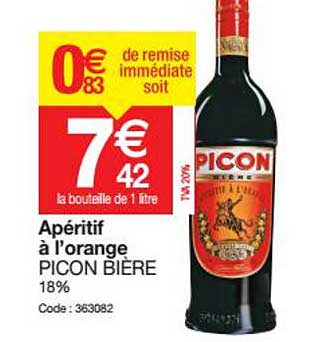 apéritif à l'orange picon bière