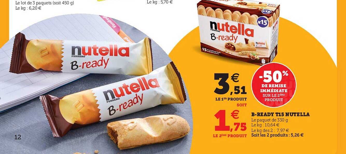 b-ready t15 nutella