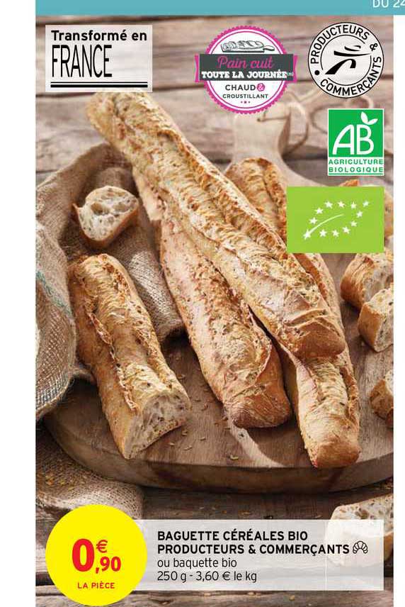 baguette céréale bio producteurs & commerçants
