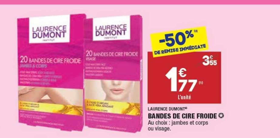 bandes de cire froide laurence dumont