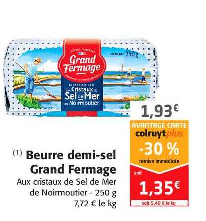 beurre demi-sel grand fermage